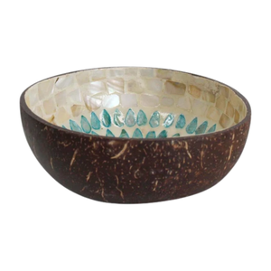 Tazón de Coco Hecho a Mano Ecológico - Mosaico de Conchas Naturales - Accesorios Éticos para el Hogar - Product Image 2