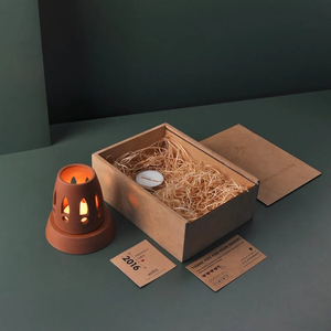 ARDHA-GIFT PACK Lámpara de terracota artesanal para velas de té (estilo minimalista y contemporáneo) para tu mesa de estudio, mesa de comedor, mesa auxiliar - Product Image 2