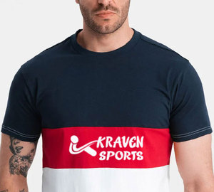 ออกแบบโลโก้ของคุณเอง โรงงานผลิตเสื้อยืดคุณภาพสูงสำหรับผู้ชาย คอกลม เสื้อยืดผู้ชายสั่งทำพิเศษ - Product Image 6