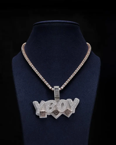 Luxury <b>Iced</b> <b>Out</b> Moissanite Dice Pendant Necklace Hip Hop Statement <b>Chain</b> Custom Letter Style High Shine Jewelry Gift - Product Image 1