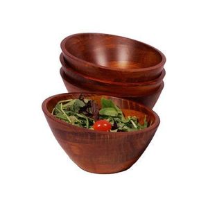 Bol à manger en bois artisanal lavable pour les repas quotidiens - Product Image 6