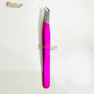 แหนบต่อขนตาปลายเรียวสีชมพูสดคุณภาพสูง Bellus International รุ่น 45  ทำจากสแตนเลสสตีล  สำหรับงานความละเอียดสูง  รับสกรีนโลโก้ - Product Image 2