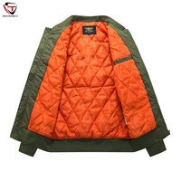 Blouson Bomber Homme Personnalisé Haute Qualité, Nouveau Style Réversible avec Col Montant et Poches, Vente en Gros
