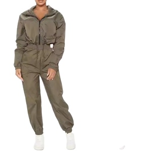 Newest 2024 High Quality Custom Logo Women Tracksuit 2 Piece Outfits Windbreaker Lightweight Full Zip Crop Hoodie <b>Jogger</b> Set - Product Image 6