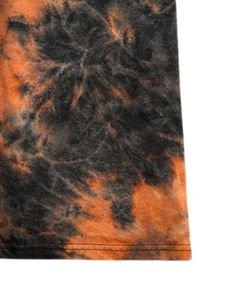 เสื้อยืดคอตตอนย้อมสีส้มดำแบบกำหนดเอง แขนสั้น คอกลม สไตล์วินเทจ ล้างสีแบบแอซิด สำหรับผู้ชาย เสื้อลำลองแนวสตรีทแวร์ เสื้อยืดฤดูร้อน - Product Image 6