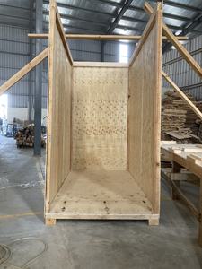 Moving crate plywood crate OEM Fumigated Natural Wood Color Wooden Crate <b>Strong</b> Sturdy Solid Storage Export <b>Box</b> Custom Logo - Product Image 6