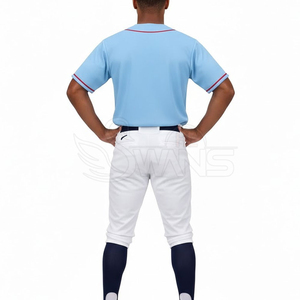 ชุดเสื้อเบสบอลสองสีคุณภาพดี ระบายอากาศได้ดี ไซส์พลัส  ออกแบบเองได้ หลายสี สำหรับทีม  ผลิตจากโพลีเอสเตอร์ 100% - Product Image 2