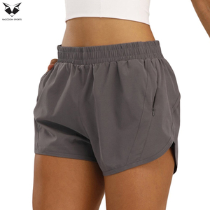 Con el Mejor Precio, Cómodos, con el Diseño Más Nuevo, Pantalones Cortos Deportivos de Secado Rápido para Mujer, Pantalones Cortos Deportivos de Cintura Alta de Doble Capa para Mujer - Product Image 5