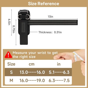 สายรัดข้อมือแบบวงแหวนคู่ Heavy Duty พร้อมแผ่นรองรับแรงกระแทก สำหรับเครื่องเคเบิล ออกกำลังกายแบบดึงข้อ วิดพื้น วิดแขน เสริมสร้างความแข็งแรง สำหรับผู้ชายและผู้หญิง - Product Image 2