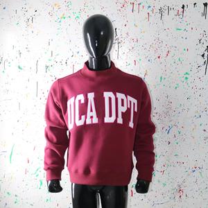 Sudadera UCA DPT Mock Neck 450 GSM con nombre personalizado, bordado en aplique, corte holgado, 100% algodón, felpa francesa. - Product Image 1