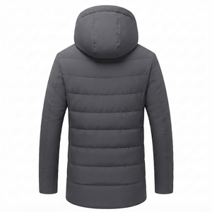 Men's Heavyweight <b>Fleece</b> <b>Lined</b> Hooded <b>Jacket</b> Waterproof Windproof Winter Outerwear - Product Image 6