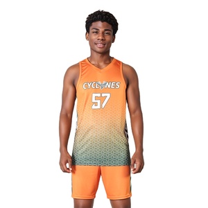 Camiseta de Baloncesto Sublimada Personalizada al por Mayor, Talla Grande, Transpirable, Antibacteriana, Sin Mangas, Uniforme Unisex 100% - Product Image 1