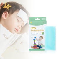 Feuilles de glace aux herbes personnalisables, patchs jetables pour le front, soulagement de la fièvre du bébé, compresses froides