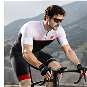 Maillot de Ciclismo para Mujer, Transpirable, ACTIVE STRETCH, con Estampado Digital Personalizado por Sublimación, Manga Corta, Negro, Blanco, Malla - Product Image 3
