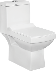 Inodoro de una pieza de cerámica de grado superior más vendido, tanque oculto de doble descarga, artículos sanitarios para baños interiores/exteriores - Product Image 1