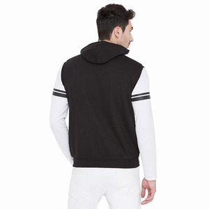 Sweat-shirt à capuche zippé pour homme, couleur unie, coupe oversize, décontracté, en molleton tricoté, pour l'automne - Product Image 2