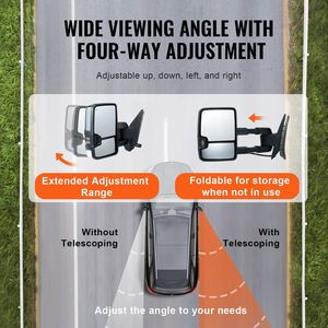 Specchietti Retrovisori Riscaldati Elettricamente per Chevrolet Silverado (2003-2007) GMC Cadillac, Set Sinistro e Destro con Indicatore di Direzione - Product Image 3