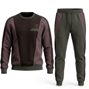 Ensemble de survêtement moderne pour homme en tissu polaire doux, coupe décontractée et confortable, tenue athlétique élégante pour l'entraînement, les voyages et la mode urbaine - Product Image 1