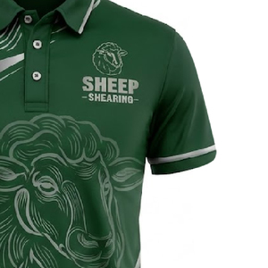 Polo de haute qualité pour la tonte des moutons, à manches longues, sublimé, en tissu respirant et anti-humidité, uniforme de travail agricole - Product Image 4