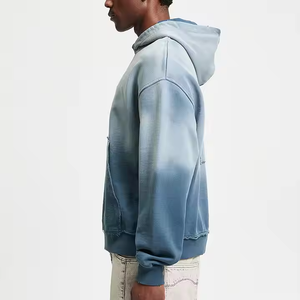 Sweat à capuche surdimensionné délavé à l'acide avec logo personnalisé, en coton épais de qualité supérieure, style vintage, streetwear, fabrication OEM ODM - Product Image 5
