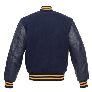 Chaqueta Varsity Personalizada de Invierno con Mangas de Cuero, Chaqueta de Béisbol de Lana, Chaqueta Varsity Vintage para Hombre, Chaquetas Varsity para Hombre - Product Image 3