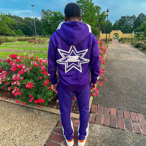 Conjunto Deportivo de Dos Piezas para Hombre, Personalizado con Logotipo OEM, de Forro Polar para Invierno, con Sudadera con Capucha y Pantalones Acampanados - Product Image 3