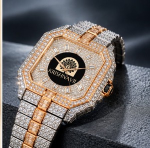 Reloj de Diamantes Elite, Plateado con Cristales, Diseño de Lujo, Joyería de Moda, Regalo para Mujer, Estilo Elegante para Uso Diario - Product Image 2
