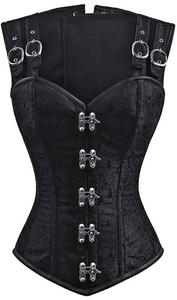 เสื้อครอเซ็ทวินเทจสำหรับผู้หญิง เซ็กซี่ กระชับสัดส่วน ระบายอากาศได้ดี ดีไซน์ทันสมัย ผ้าปักลาย สำหรับสาวพลัสไซส์ - Product Image 5