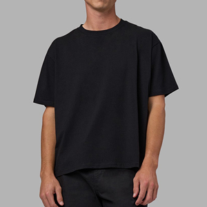 Men T-Shirt High Quality 100% Cotton Fabric Luxury Blank Heavyweight Unisex Oversized Plain Tee for Custom Print Men t Shirt - Product Image 5