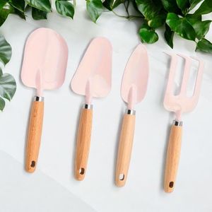 Coffret cadeau d'outils de jardin en bois de luxe avec truelle, fourche et houe pour jardinage et travaux de jardinage haut de gamme - Product Image 5