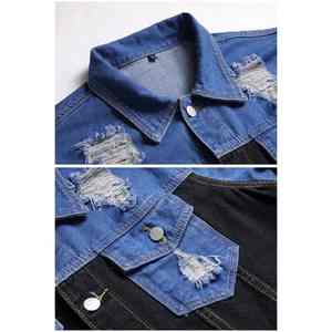 แจ็คเก็ตยีนส์ผู้ชายคุณภาพสูง ดีไซน์ทันสมัย รุ่นใหม่ล่าสุด แห้งเร็ว ระบายอากาศได้ดี เป็นมิตรต่อสิ่งแวดล้อม เหมาะสำหรับฤดูหนาว - Product Image 3