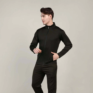 Ensemble de sport décontracté pour homme, automne-hiver, cardigan pour homme, col rabattu, ensemble deux pièces pour jeunes - Product Image 5