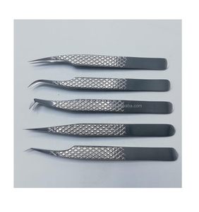 Pince à cils à pointe fine en acier inoxydable pour extensions de cils, outil professionnel d'extension de cils 727 - Product Image 5