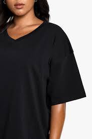 T-shirts pour femmes 100% Coton Haute Qualité, Tricotés Teints Unis, Manches Courtes, Col en V, Coupe Ample, Sport, 2026 - Product Image 1