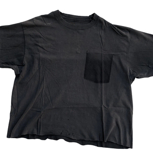 Men's Black Short Sleeve O-Neck <b>T</b>-<b>Shirt</b> With Chest <b>Pocket</b> Regular Fit 100% Cotton Jersey Knitted Casual Style - Product Image 5