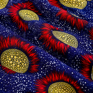 Tissu imprimé wax pour Kaftan Abaya des Émirats Arabes Unis, satin doux, imprimé numérique, broderie, pour les acheteurs de textiles de mode modeste - Product Image 4
