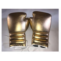 Gants de boxe en cuir doré de qualité supérieure, fermeture à lacets au poignet, entraînement pour adultes, extérieur, antidérapants, respirants, faits à la main