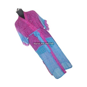 Robe de soirée africaine KL006 pour femmes, robes ethniques, longues robes kaftan kimono pour femmes, meilleure fabrication de robes pour femmes, kimono indien - Product Image 4