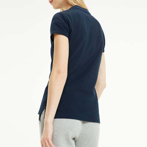 Camisas Casuales Transpirables para Mujer, Suministro Directo de Fábrica, 100% Algodón y Poliéster, Ligeras, Color Azul Marino, Personalizables - Product Image 2