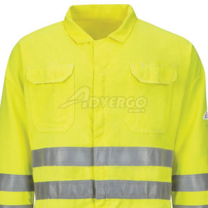 Combinaison de sécurité en coton durable avec manches longues et tissu robuste pour les travailleurs de la fabrication, de la construction et des ateliers - Product Image 3