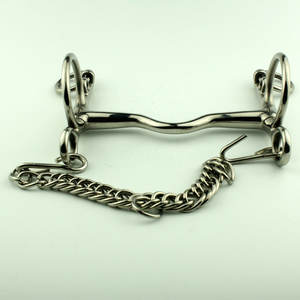 Bocados de Caballo Premium de Acero Inoxidable Pelham Weymouth Curb, Duraderos para Control en Equitación Profesional HASHIR - Product Image 6