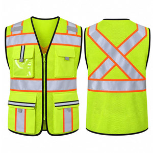 Gilet de sécurité haute visibilité personnalisé avec logo pour hommes, vêtements de travail pour la construction industrielle, vêtements de travail réfléchissants - Product Image 1