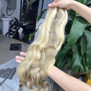 Extensiones de cabello humano de trama de máquina de ondas naturales de Color mejor vietnamita crudo personalizado con muestra gratis - Product Image 3