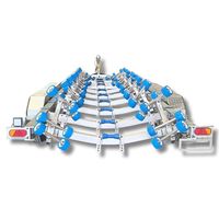 Remorque bateau en aluminium à double essieu, capacité 2000-2500 kg, pour transport lourd, systèmes de lancement gonflables pour yachts de pêche