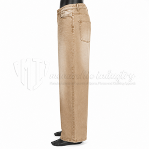 Jeans Anchos de Mezclilla Lavados Estilo Vintage para Hombre, Pantalones Holgados de Corte Casual, Ropa Urbana, Fabricante de Jeans Personalizados, OEM, Marca Privada - Product Image 4