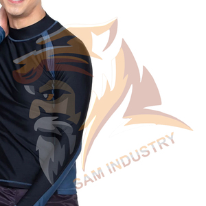 Round Neck Long Sleeve Sublimated <b>Compression</b> <b>Shirts</b> Wholesale Men's Quick Dry Fitness <b>Compression</b> <b>Shirts</b> - Product Image 4