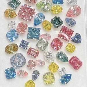 Diamantes Sueltos de Color Cultivados en Laboratorio, Certificados por IGI, Corte Radiante Vívido de Lujo, Gemas Excelentes para la Fabricación de Joyas, Configuraciones Personalizadas - Product Image 1