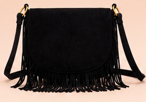 Sac bandoulière en cuir noir de qualité supérieure pour femme, style vintage bohème, sac à main élégant de style western, OEM ODM Printemps-Été - Product Image 2