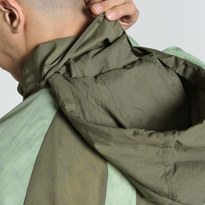 Mens Color Blocking Windproof windbreaker <b>Racer</b> <b>Jacket</b> Stand Collar Zipper Closure Sporty Style Spring Wear Polyester Material - Product Image 4