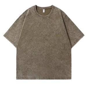 T-shirt surdimensionné de qualité supérieure, logo personnalisé, t-shirt pour homme, 100% coton, motif uni - Product Image 2